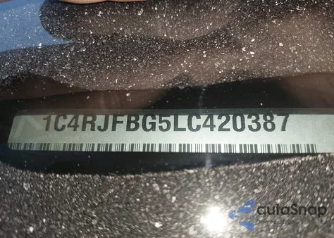 2020 Jeep Grand Cherokee Limited X 4X4 z USA, uszkodzony, nr VIN 1C4RJFBG5LC420387